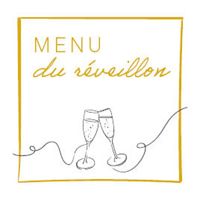 Menu du Réveillon